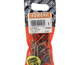 Eureka 1FG20U 4.5 x 30 mm Cut Screw Full Th 25 Pack