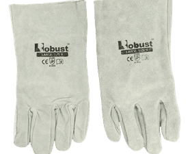 Robust Large Chrome Leather Gloves Size 9