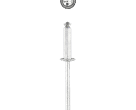 Eureka 20 x Aluminium Peeled Blind Rivets 4 x 15 mm