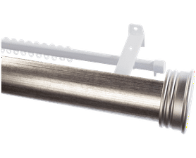 Finishing Touches Rod and Track Pole End Cap Silver 2000 x 63 x 2020 mm