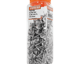 Eureka 250 x Aluminium Large Flange Blind Rivets 4.8 x 8 mm