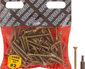 Eureka 1FG40U 4 x 40 mm Cut Screw Full Thread 75 Pack