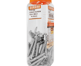Eureka 8 x 60 mm Coach Screw Q50 Galvanised Mild