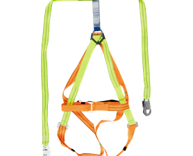 Pioneer Double Lanyard and Snap Hook with Belt Orange and Yellow