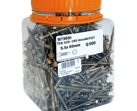 Grip 5.5 x 65 mm Tek Screw Hex coarse 500 Pack