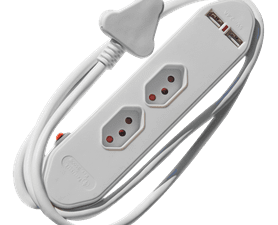 PowerWorx New Standard Core Slim Design Multi Plug White - Exclusive to Build and Fix