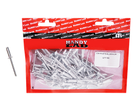 Rutherford 100 x Countersunk Aluminium Rivets 15 x 4.8 mm