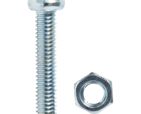 Build and Fix BP-MSCHN420-15 15 x Steel Machine Screws and Nuts 4 x 20 mm