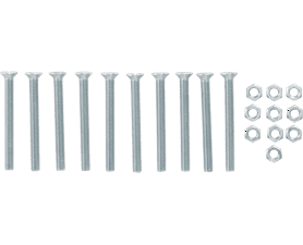 Eureka 5 x 50 Machine Screw and Nut Countersunk 8 Pack