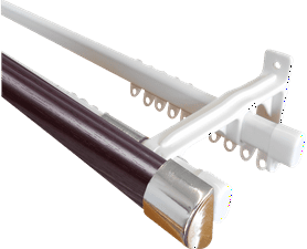 Rod and Double Track Mahogany 33 x 1500 mm