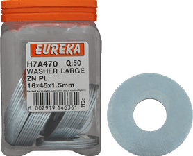 Eureka 50 x Large Washers 16 x 45 x 1.5 mm