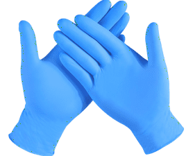 Medspot Health Nitrile Powder Free Gloves Blue S