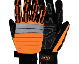 Pioneer Miners Gloves Orange and Black L