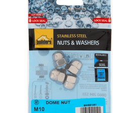 Build and Fix 4 x M10 Stainless Steel Dome Nuts