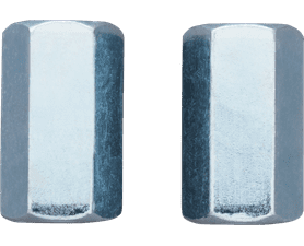 Eureka 8 x 13 x 40 mm Coupling Nut 2 Pack