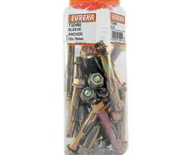 Eureka 25 x Sleeve Anchors 12 x 75 mm