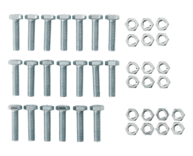 Eureka 6 x 25 mm Hex Screw and Nut Set 20 Pack