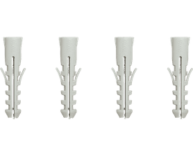 Eureka 3H50 10 x 50 mm Wall Plug Grey 4 Pack