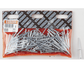 Eureka 100 x Aluminium Open Blind Rivet 4 x 21 mm