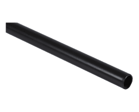 Gothic Curtain Rod Black 22 mm x 1.5 m Steel Decorative Window Pole