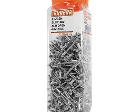 Eureka 400 x Aluminium Open Blind Rivets 4.8 x 10 mm