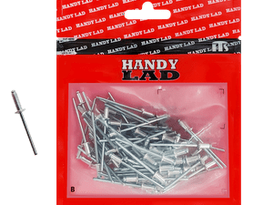 Rutherford 100 x Aluminium Blind Rivets 12 x 4 mm