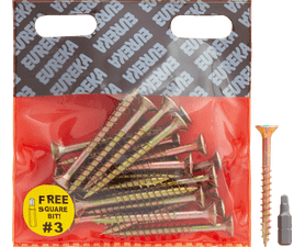 Eureka 1FA90U 6 x 60 mm Cut Screw Smooth Shank 25 Pack