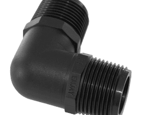 Emjay Threaded Elbow - Black (40mm)