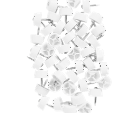 Build and Fix 40 x Shelf Support Nails White 10 x 10 x 18 mm