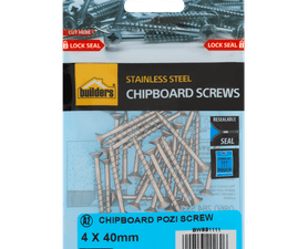 Build and Fix 25 x Pozi Chipboard Screws 4 x 40 mm