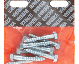 Eureka 1CA30U 8 x 50 mm Coach Screw Galvanised 10 Pack