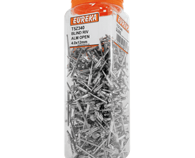 Eureka 500 x Aluminium Open Blind Rivets 4 x 12 mm