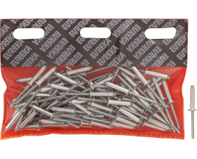 Eureka 80 x Aluminium Open Blind Rivets 4.8 x 21 mm