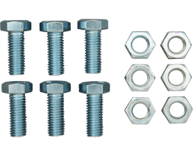 Eureka 12 x 30 mm Galvanised Screw and Nut Set 6 Pack