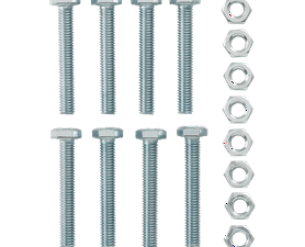 Eureka 6 x 40 mm Hex Screw and Nut Set 8 Pack
