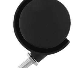 Hillaldam 870085 M8 Threaded Pin Nylon Castor Black 50 mm