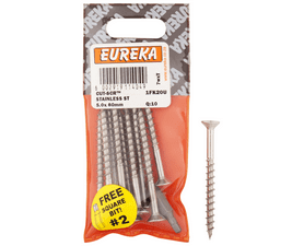 Eureka 1FK20U 5 x 60 mm Cut Screw Grey 10 Pack