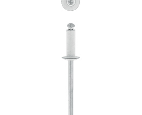 Eureka 1 x Aluminium Open Blind Rivets White 4 x 12 mm