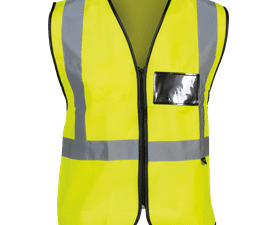 Vest Econo Poly Reflective Tape Lime and Silver M