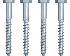 Eureka 1CA80U 10 x 90 mm Coach Screw Galvanised 6 Pack