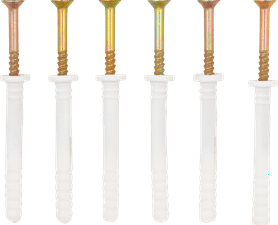 Eureka 6P50 5 x 45 mm Nail In Rimmed White 6 Pack