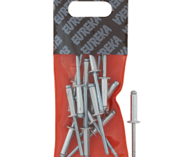 Eureka 15 x Aluminium Open Blind Rivets 4.8 x 18 mm