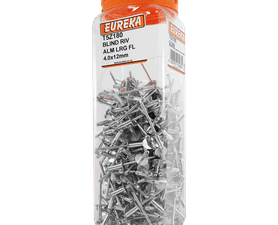 Eureka 300 x Aluminium Large Flange Blind Rivets 4 x 12 mm