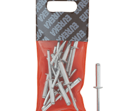 Eureka 15 x Aluminium Open Blind Rivets 4.8 x 21 mm