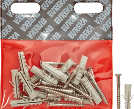 Eureka 3K40 4.5 x 38 mm Wall Plug And Screw 15 Pack