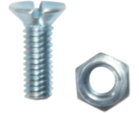 Build and Fix BP-MSKSN412-20 20 x Steel Machine Screws and Nuts 4 x 12 mm