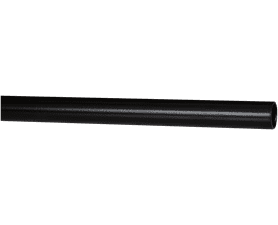 Gothic Curtain Rod Black 22 mm x 2.0 m Steel Decorative Window Pole