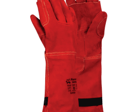 Pioneer Leather Heat Resistant Gloves Red