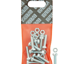 Eureka 5 x 20 mm Machine Screw and Nut Cheesehead 12 Pack
