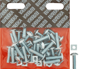 Eureka 6 x 25 mm Gutter Bolt and Nut 30 Pack